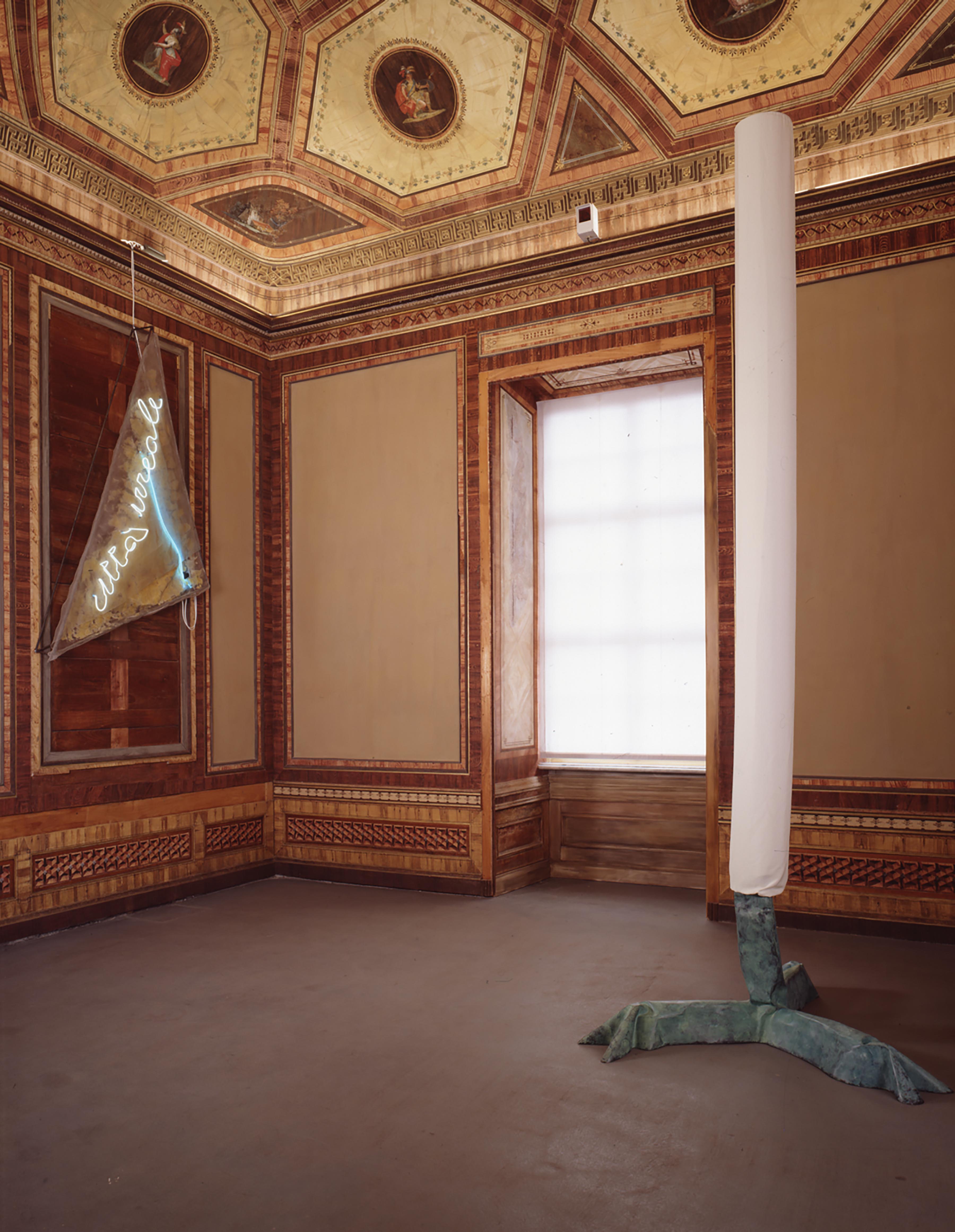 Mario Merz, Cittu00e0 irreale, 1968 and Luciano Fabro, Piede, 1968-77